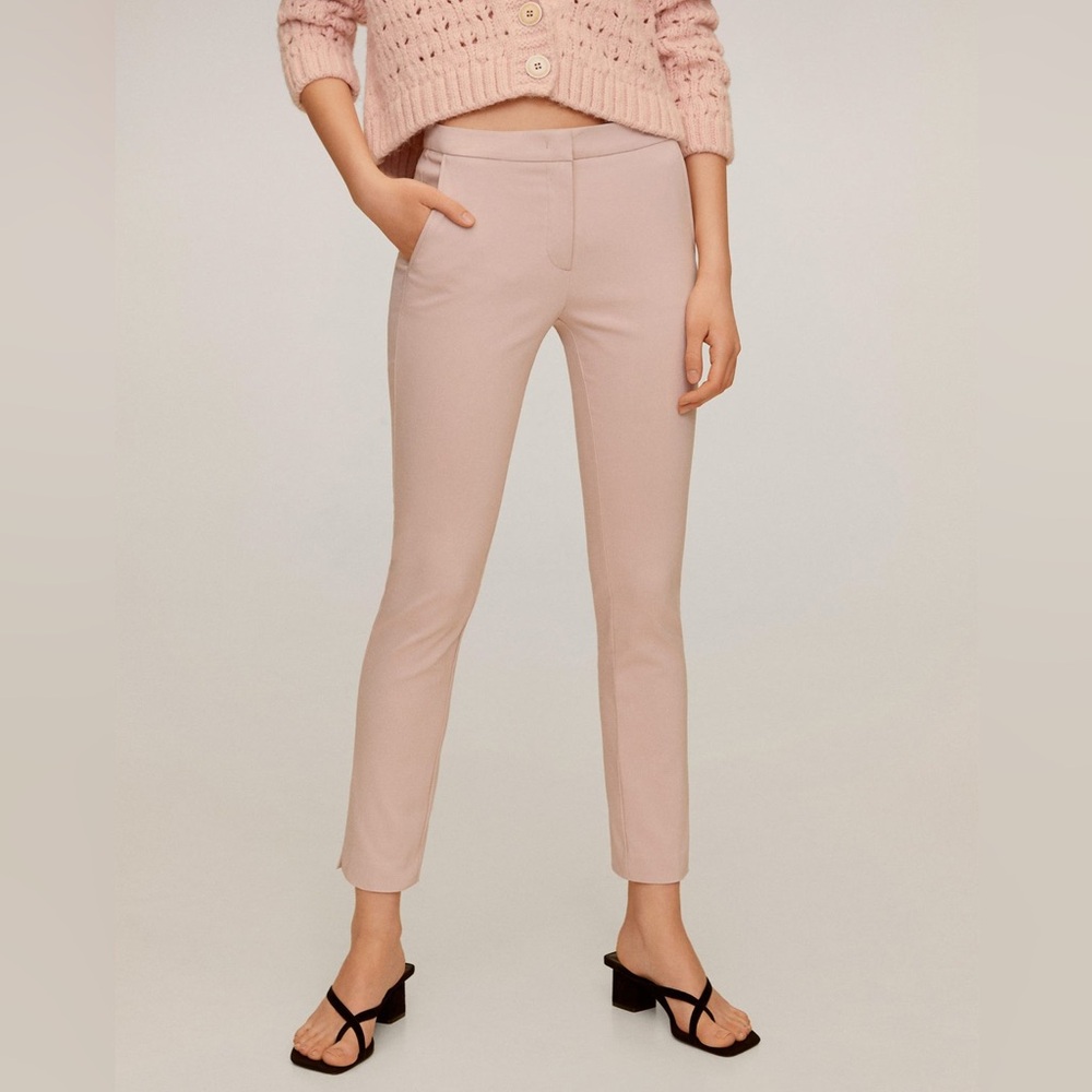 Women’s Suit Pants Trousers in light nude pink